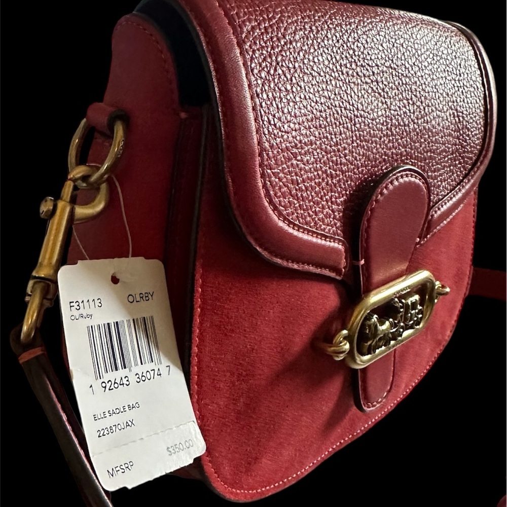Coach deep red purse
